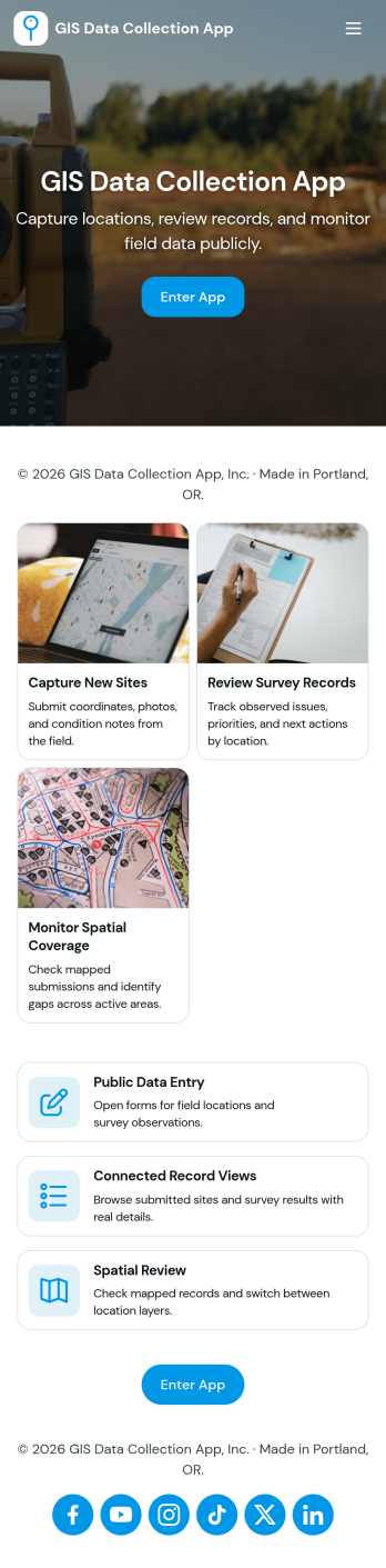 Gis Data Collection App Template