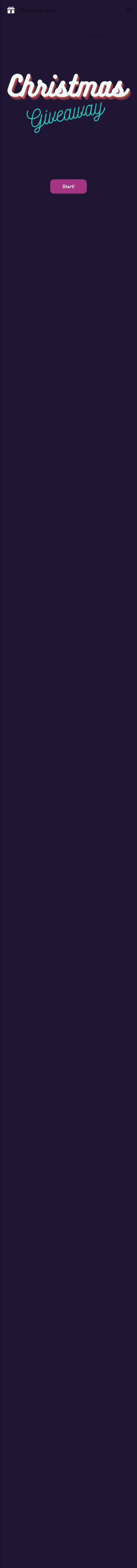Giveaway App Template