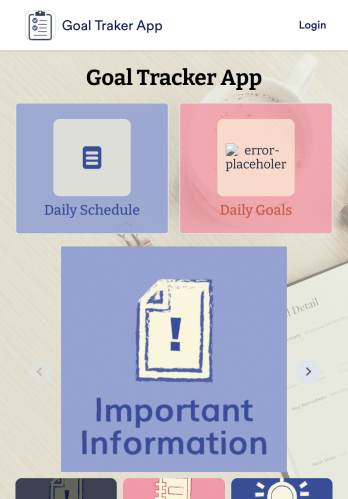 Goal Tracker App Template