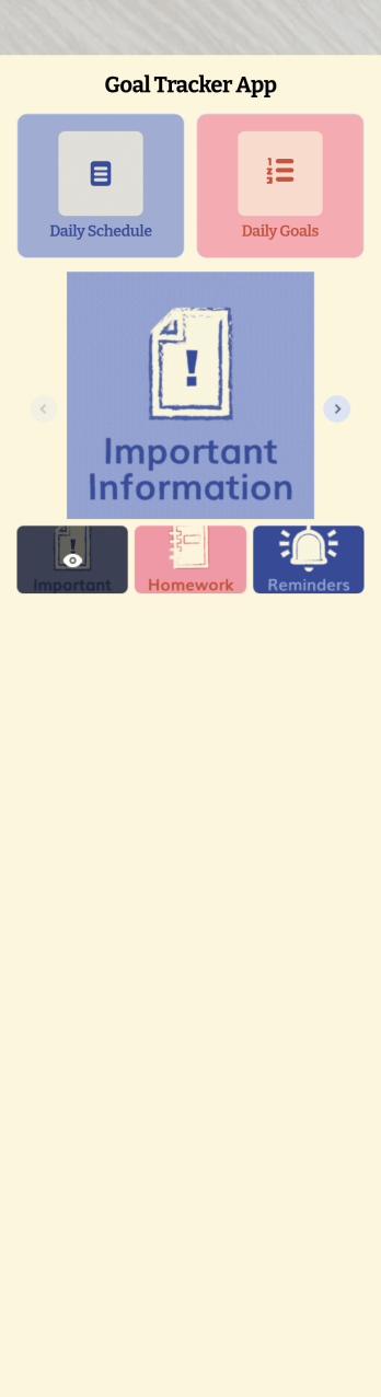 Customizable Goal Tracker App