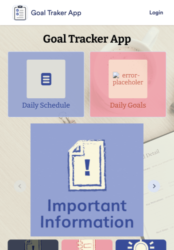 Goal Tracker App Template