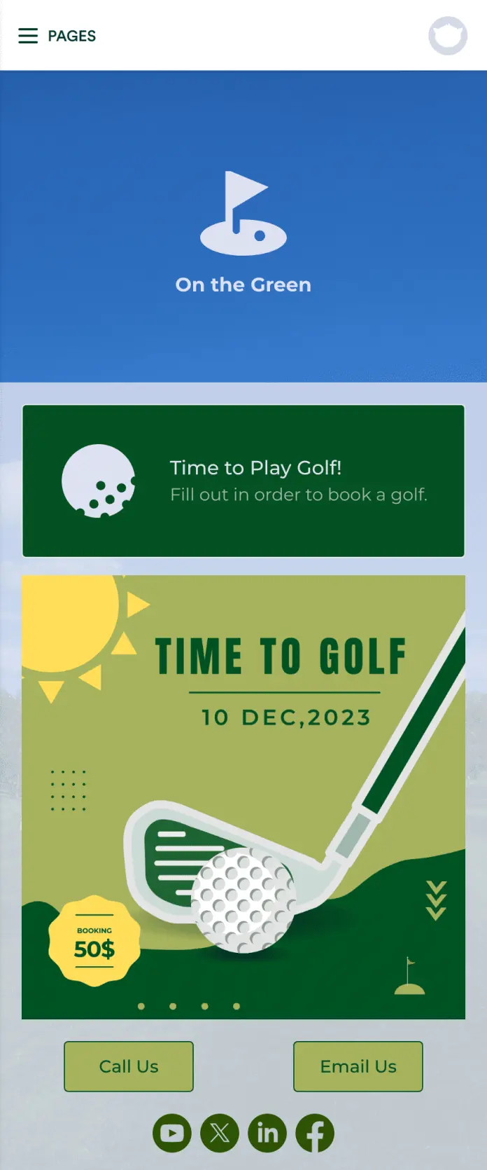 Golf Booking App