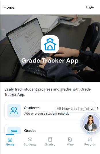 Grade Tracker App Template