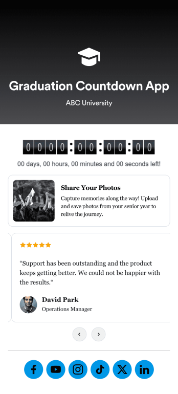 Graduation Countdown App Template