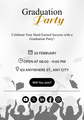 Graduation Invitation App Template