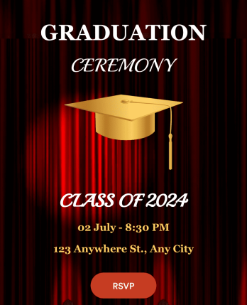Graduation RSVP App Template