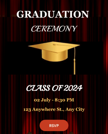 Graduation RSVP App Template