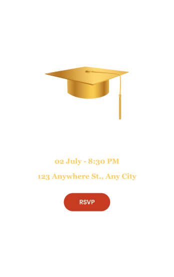 Graduation RSVP App Template