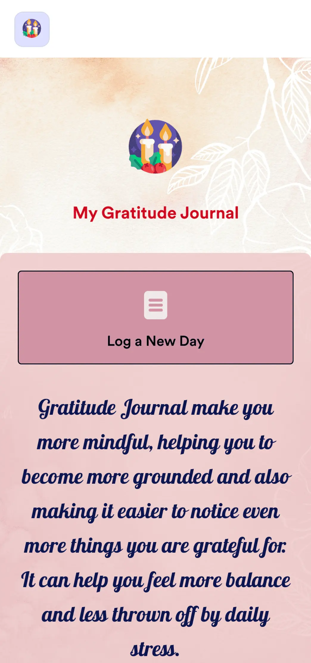 Gratitude Journal App