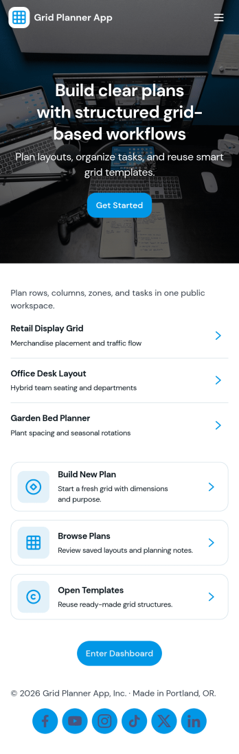 Grid Planner App Template