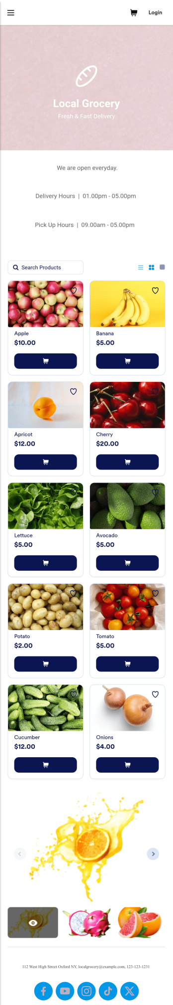 Grocery Delivery App Template