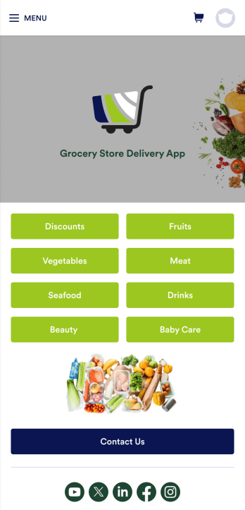 Grocery Store Delivery App Template