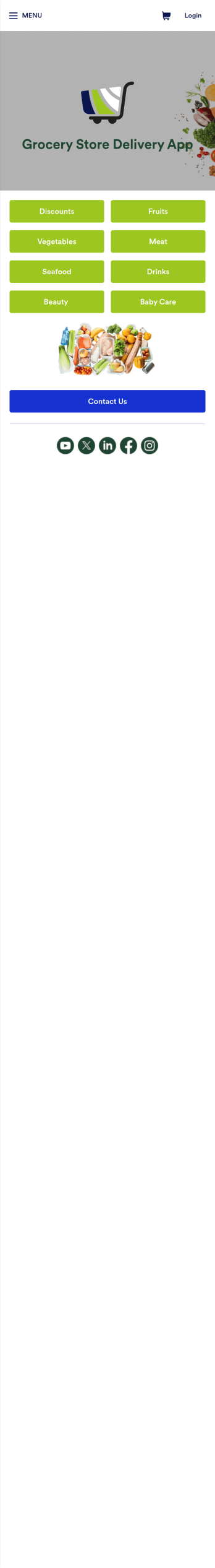 Grocery Store Delivery App Template