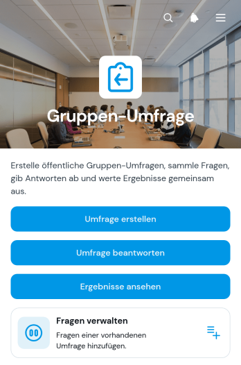 Gruppenumfrage-App