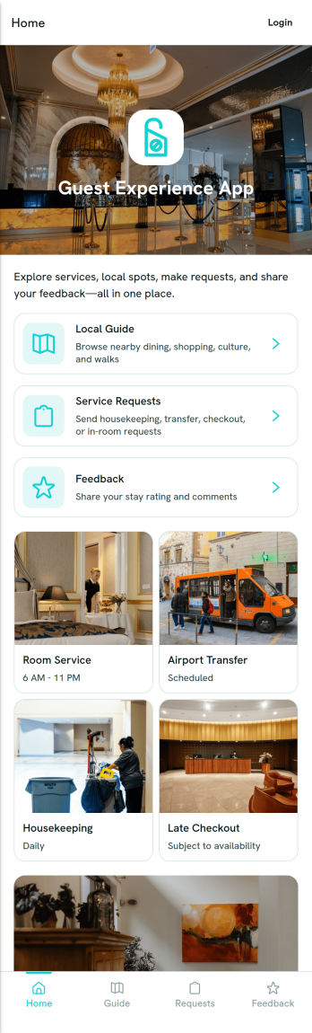 Guest Experience App Template