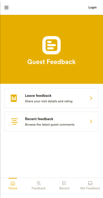 Guest Feedback App Template