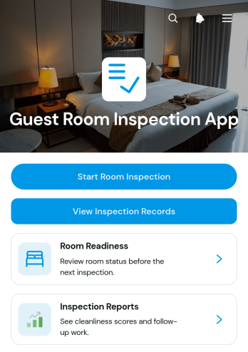 Guest Room Inspection App Template