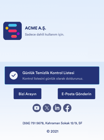 Günlük Ofis Temizliği Kontrol Listesi Uygulaması Template