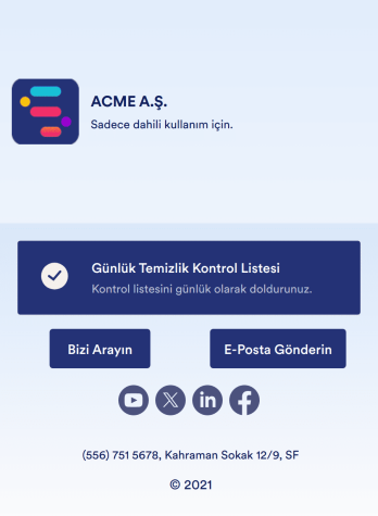 Günlük Ofis Temizliği Kontrol Listesi Uygulama Șablonu