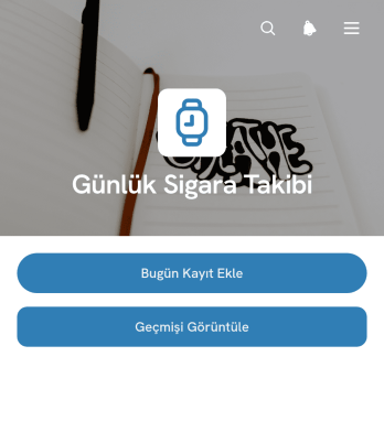 Günlük Sigara Takip Uygulama Șablonu