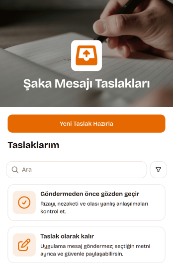 Güvenli Şaka Mesajı Uygulama Șablonu