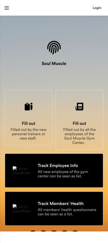 Gym Management App Template