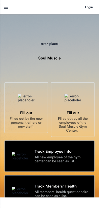 Gym Management App Template