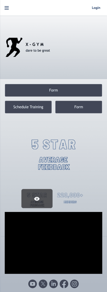 Gym Schedule App Template