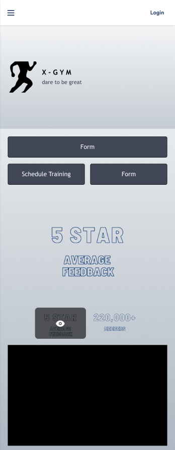 Gym Schedule App Template