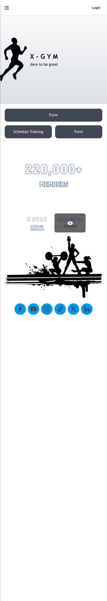 Gym Schedule App Template