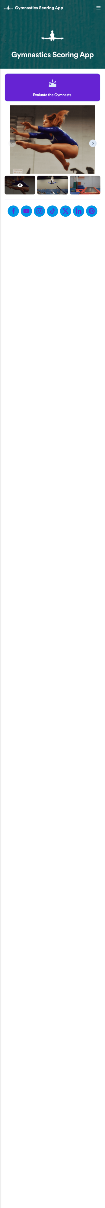 Customizable Gymnastics Scoring App