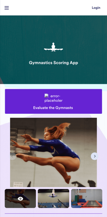 Gymnastics Scoring App Template