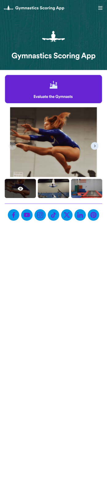 Customizable Gymnastics Scoring App