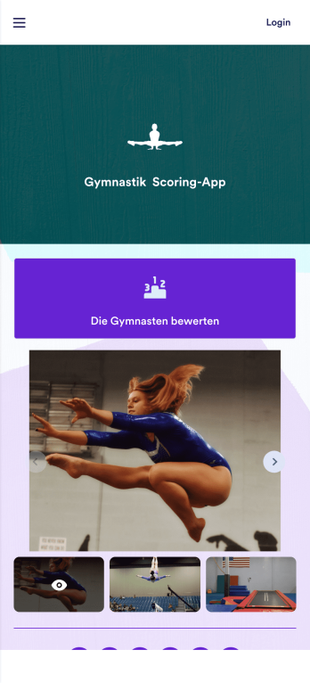 Gymnastik Scoring App