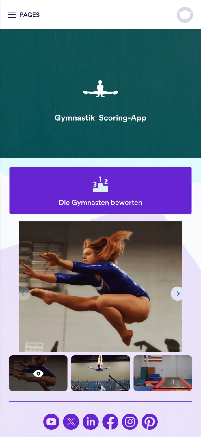 Gymnastik Scoring App