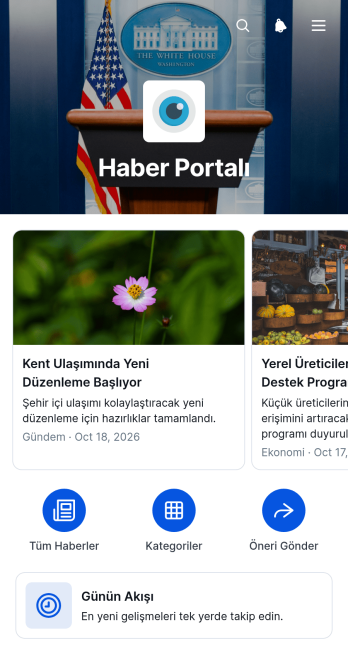 Haber Portalı Uygulama Șablonu