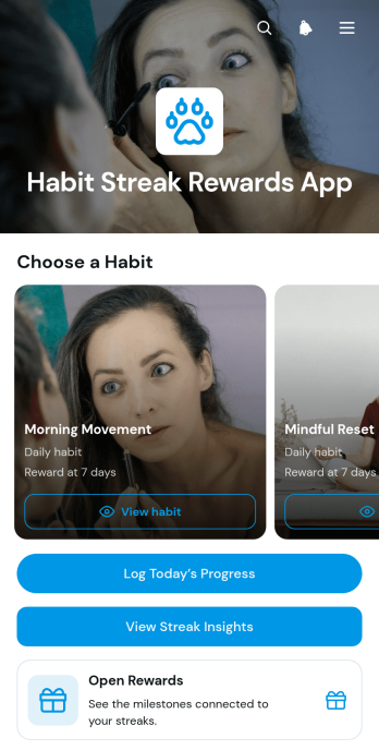 Habit Streak Rewards App Template