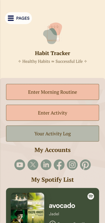 Habit Tracker App Template