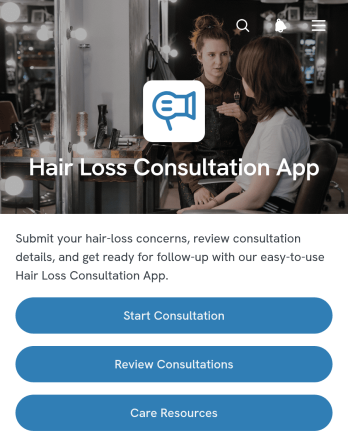 Hair Loss Consultation App Template