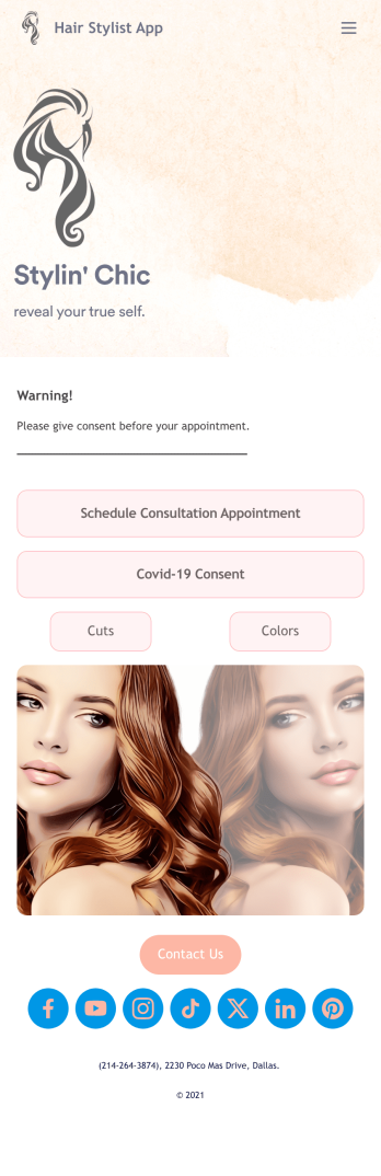 Hair Stylist App Template