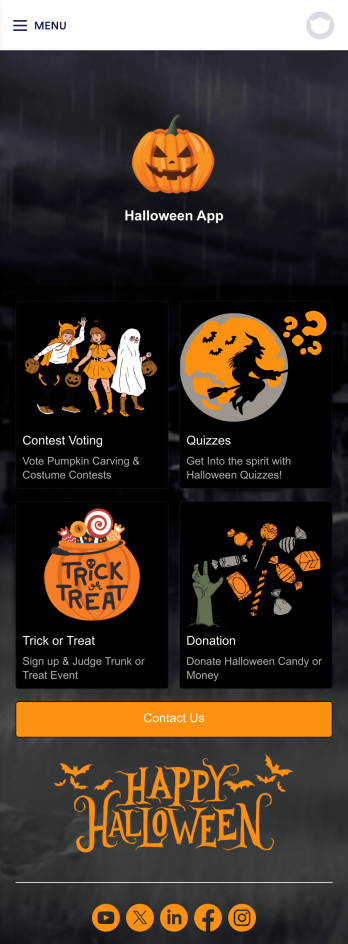 Halloween App Template
