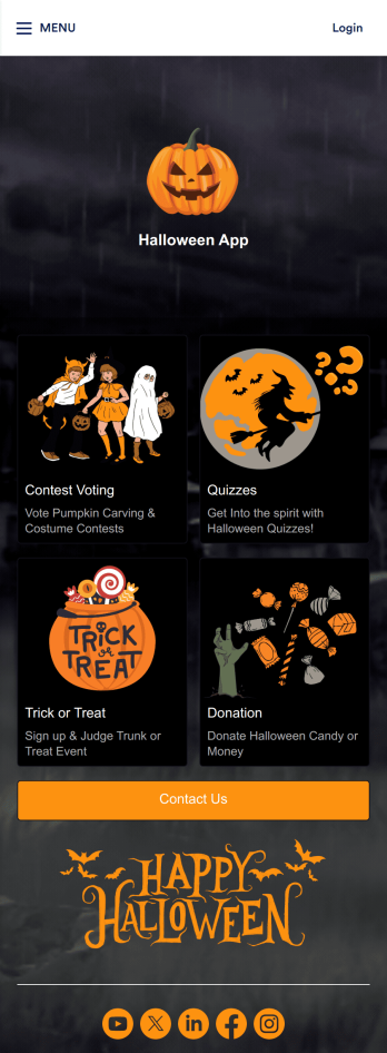 Halloween App Template