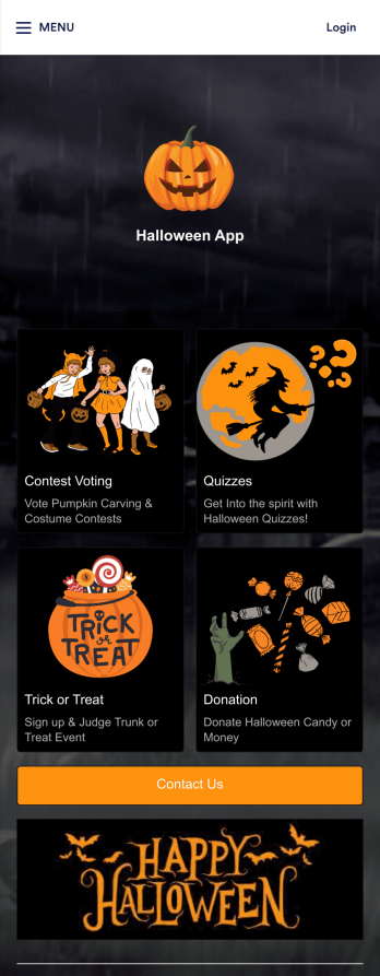 Halloween App Template