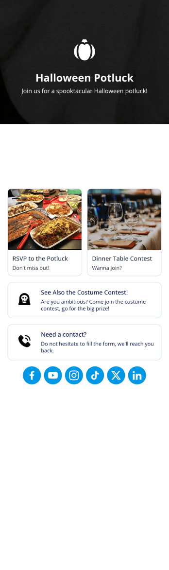 Halloween RSVP App Template