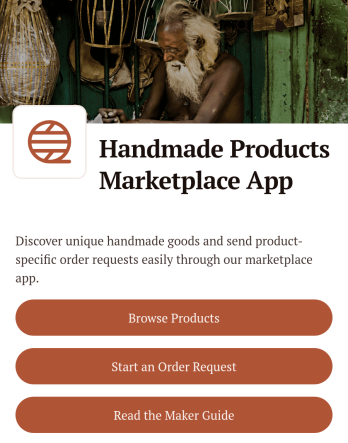 Handmade Products Marketplace App Template