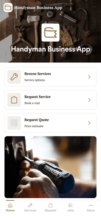 Handyman Business App Template
