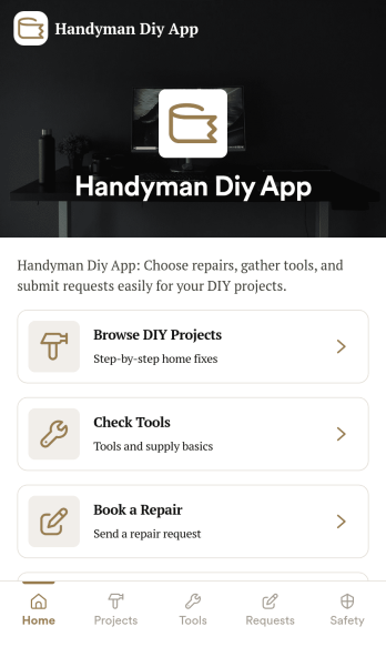 Handyman DIY App Template