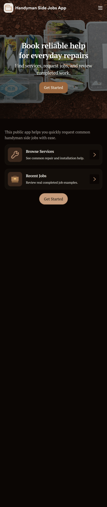 Handyman Side Jobs App Template