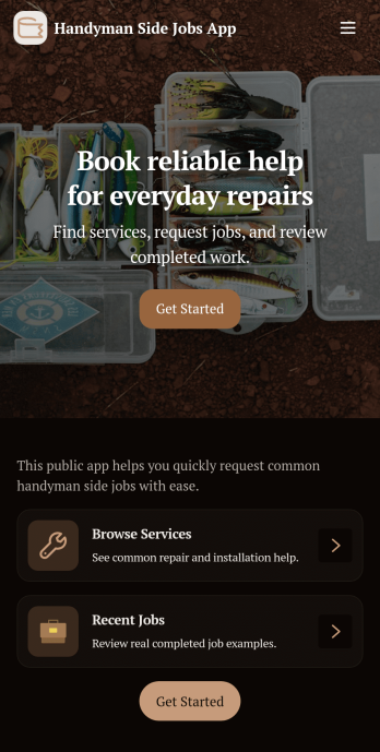 Handyman Side Jobs App Template