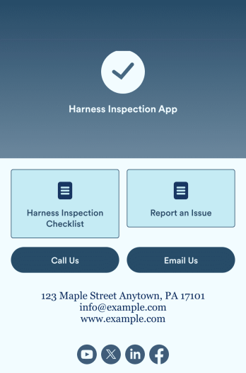 Harness Inspection App Template